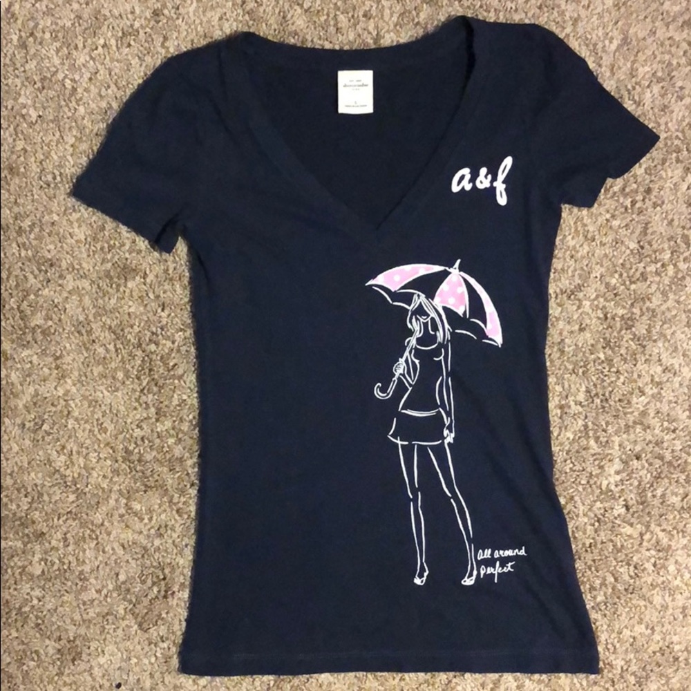 Girls Abercrombie V-Neck T-Shirt